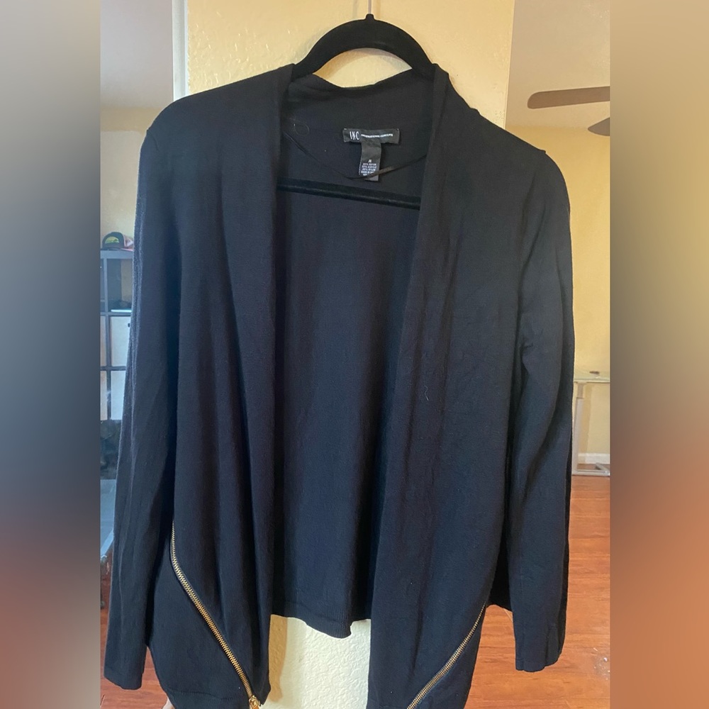 Black cardigan